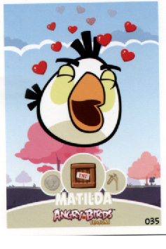 ANGRY BIRDS TRADING CARD E-MAX - MATILDA #035